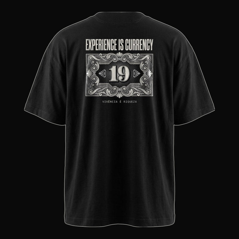 Tee "CURRENCY" (Oversized) - Preta
