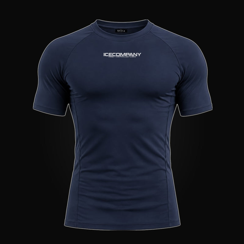 Tee "CHAOS CONTROL" (compressão) - Azul Marinho