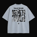 Tee "PROGRESS" (Oversized Premium) - Azul Dusty