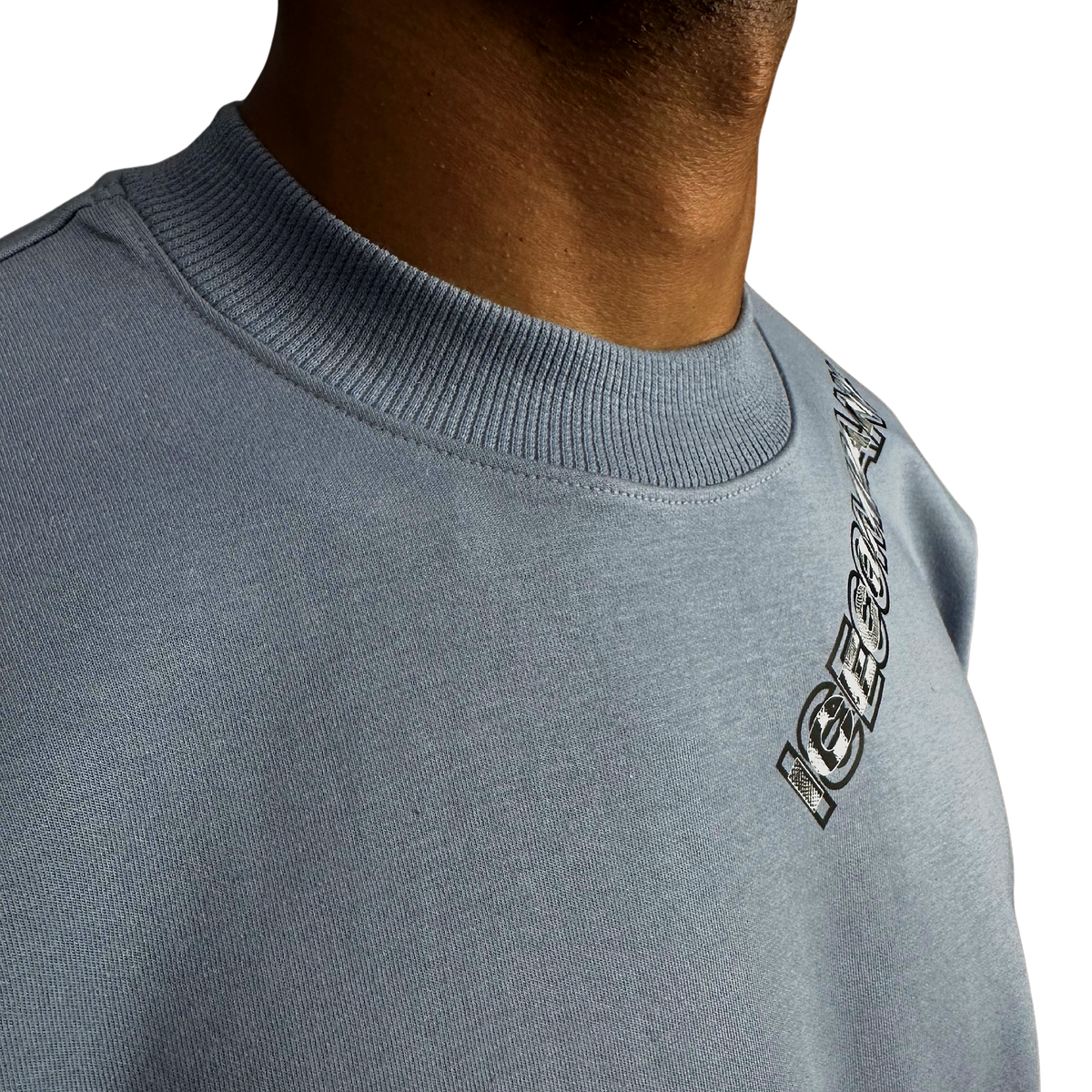 Tee PROGRESS Oversized Premium Azul Dusty, foto 6