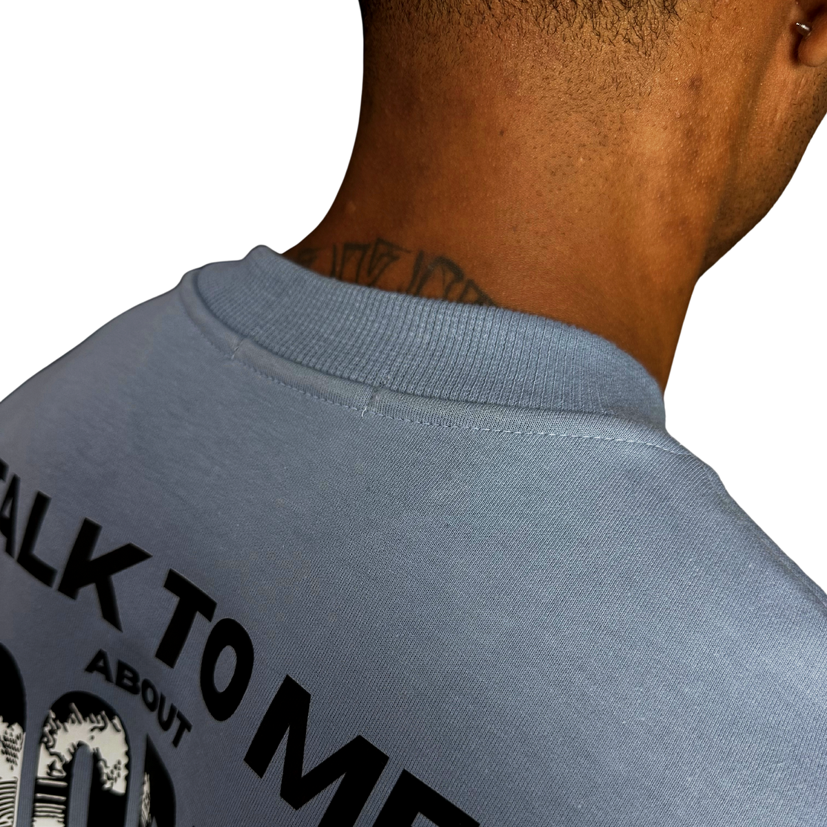 Tee PROGRESS Oversized Premium Azul Dusty, foto 7