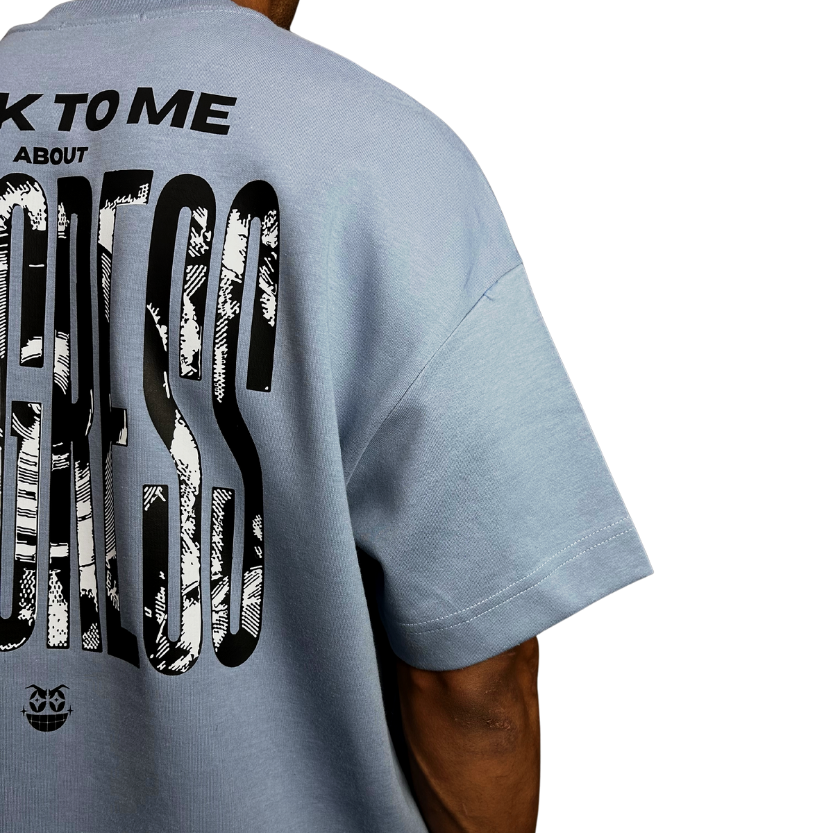 Tee PROGRESS Oversized Premium Azul Dusty, foto 8