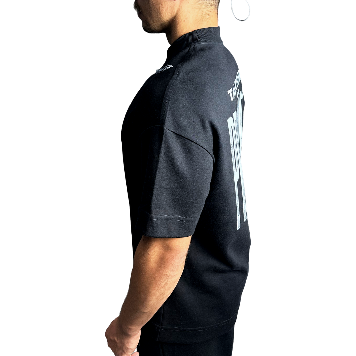Tee PROGRESS Oversized Premium Preta, foto 5
