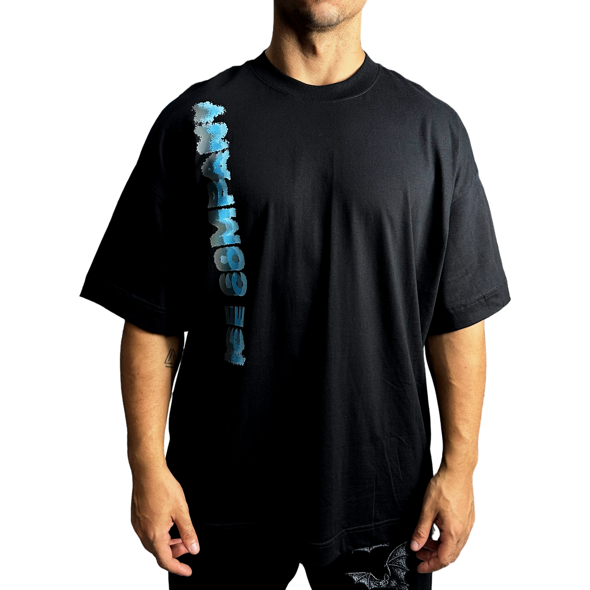 Tee SIGNAL Oversized Preta, foto 1