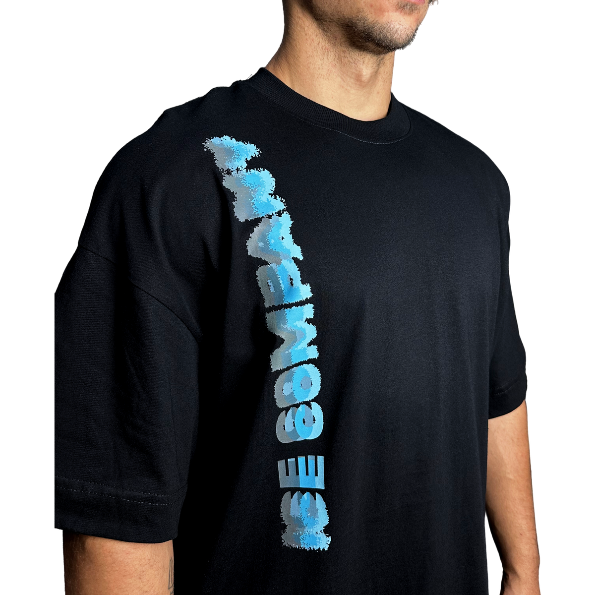 Tee SIGNAL Oversized Preta, foto 2