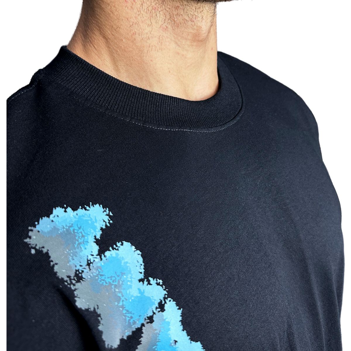 Tee SIGNAL Oversized Preta, foto 3