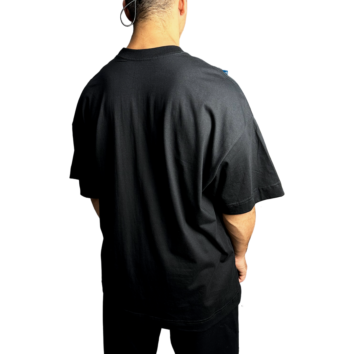 Tee SIGNAL Oversized Preta, foto 4