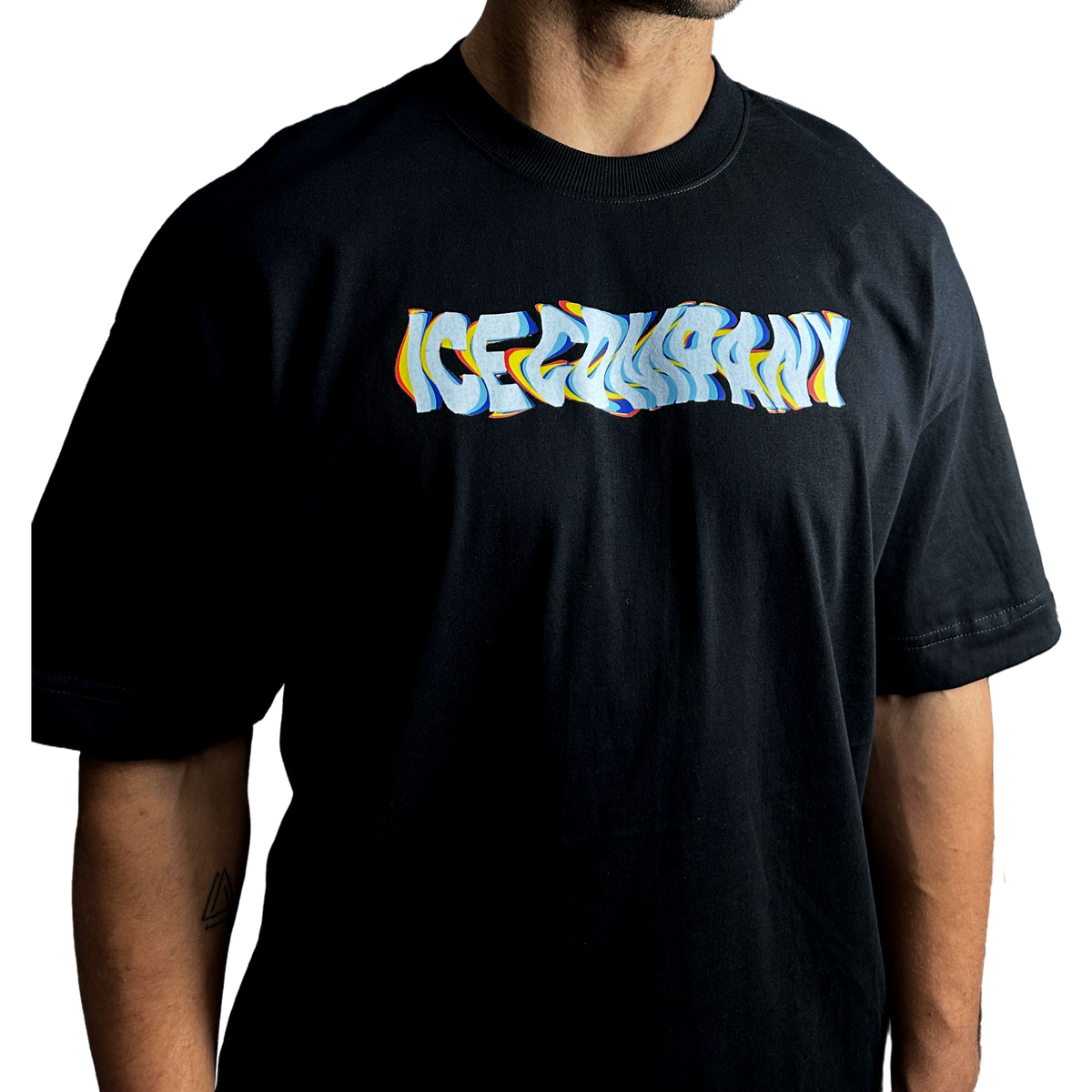 Tee WAVE Oversized Preta, foto 2