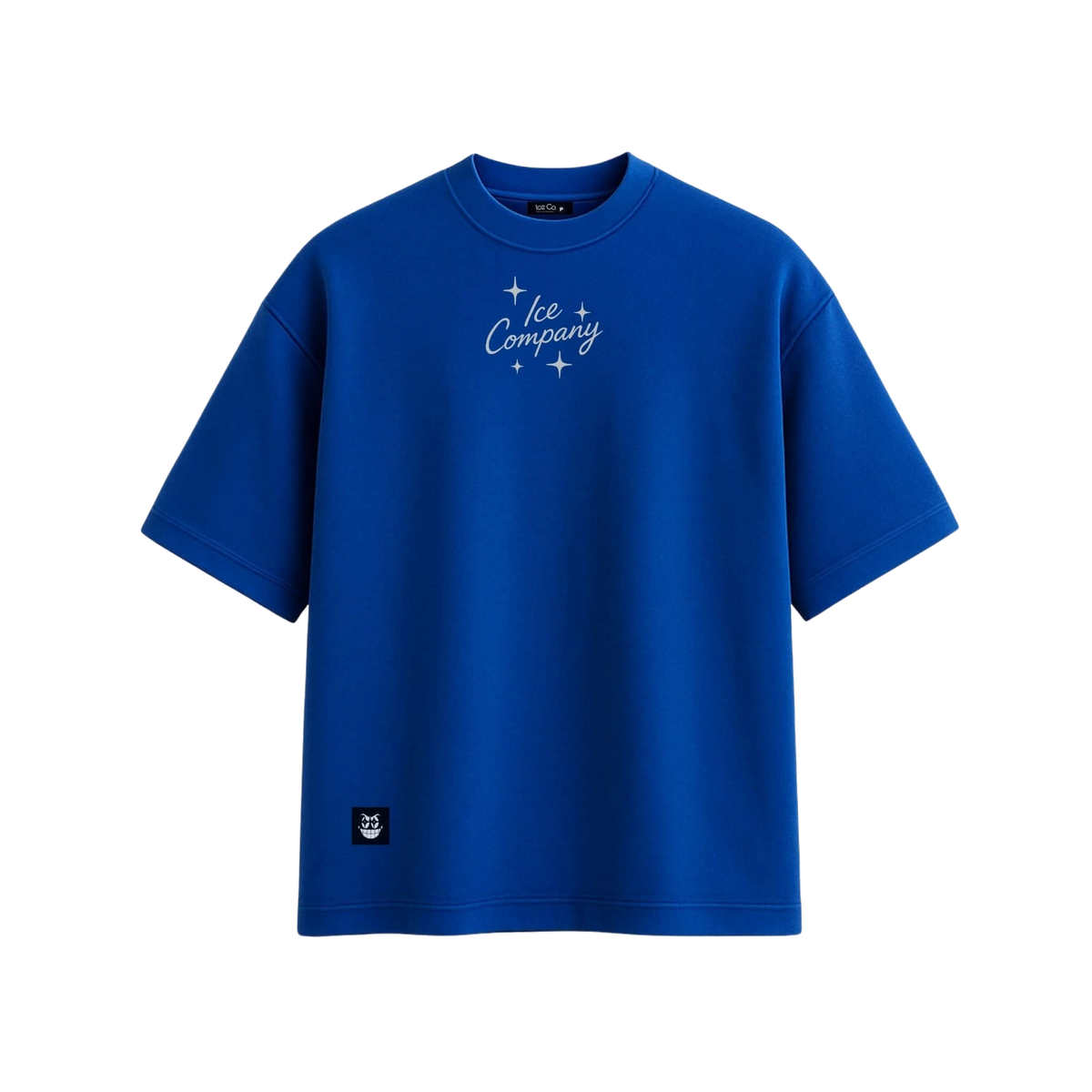 Tee Logo Oversized azul, frente