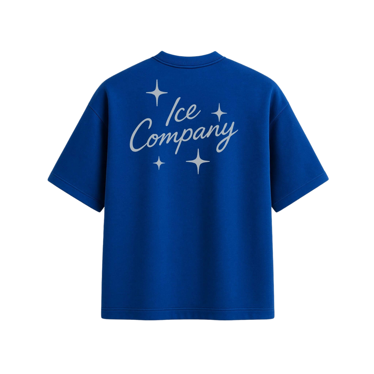 Tee Logo Oversized azul, costas