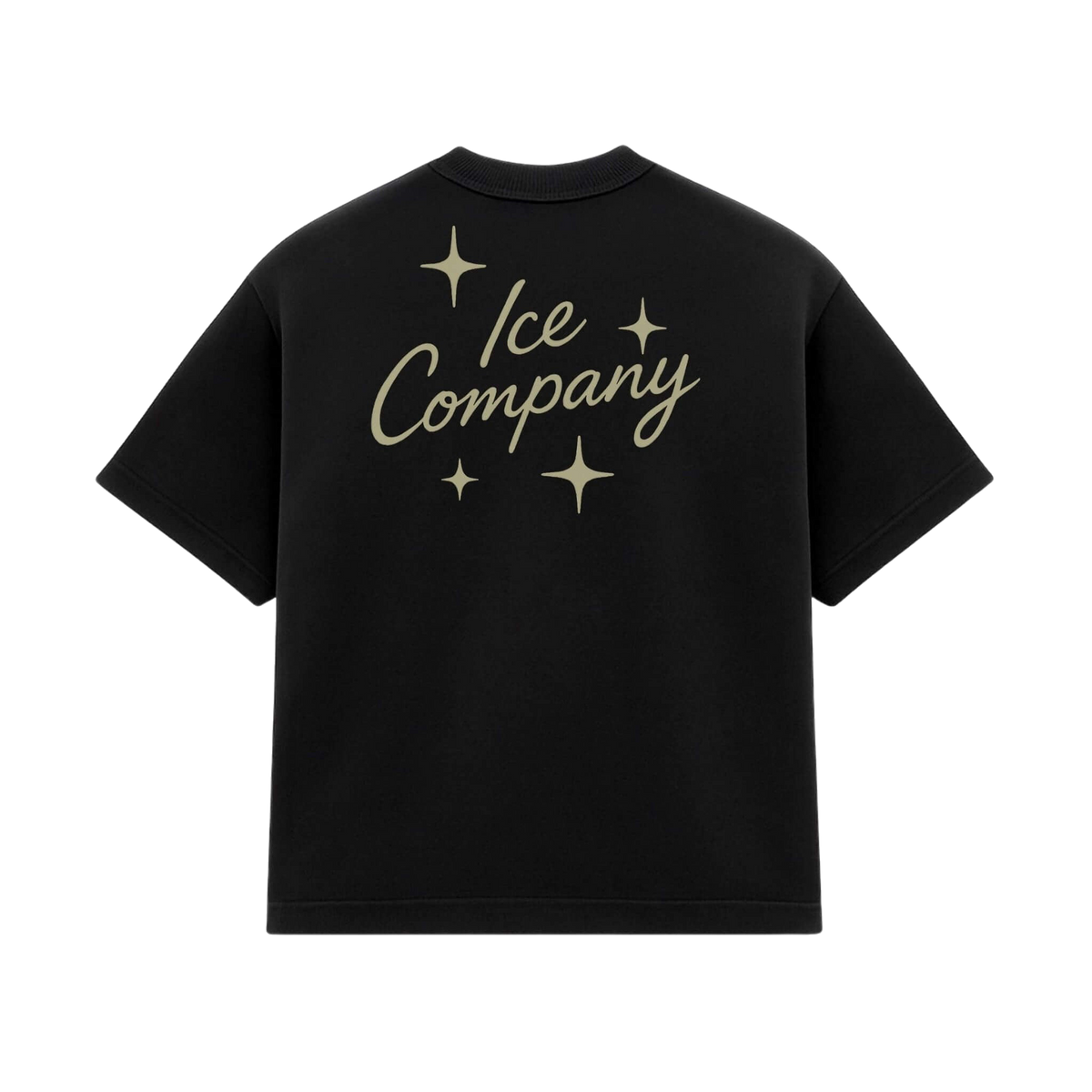 Tee Logo Oversized preta, costas