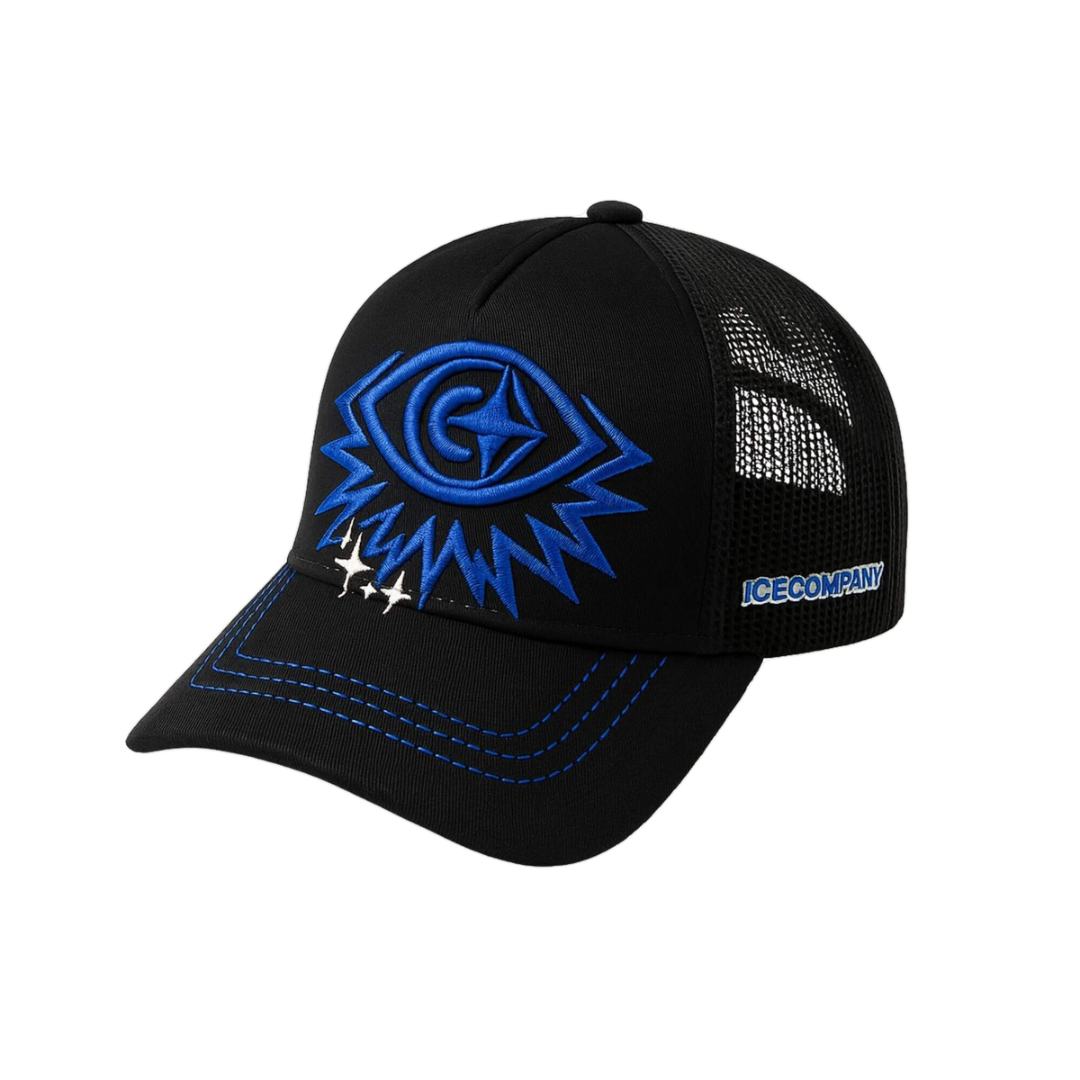 Boné Trucker “EYES” - Preta / Azul