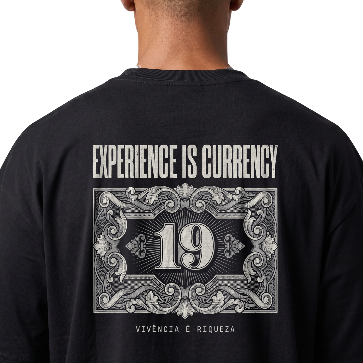Tee CURRENCY com modelo, foto 5