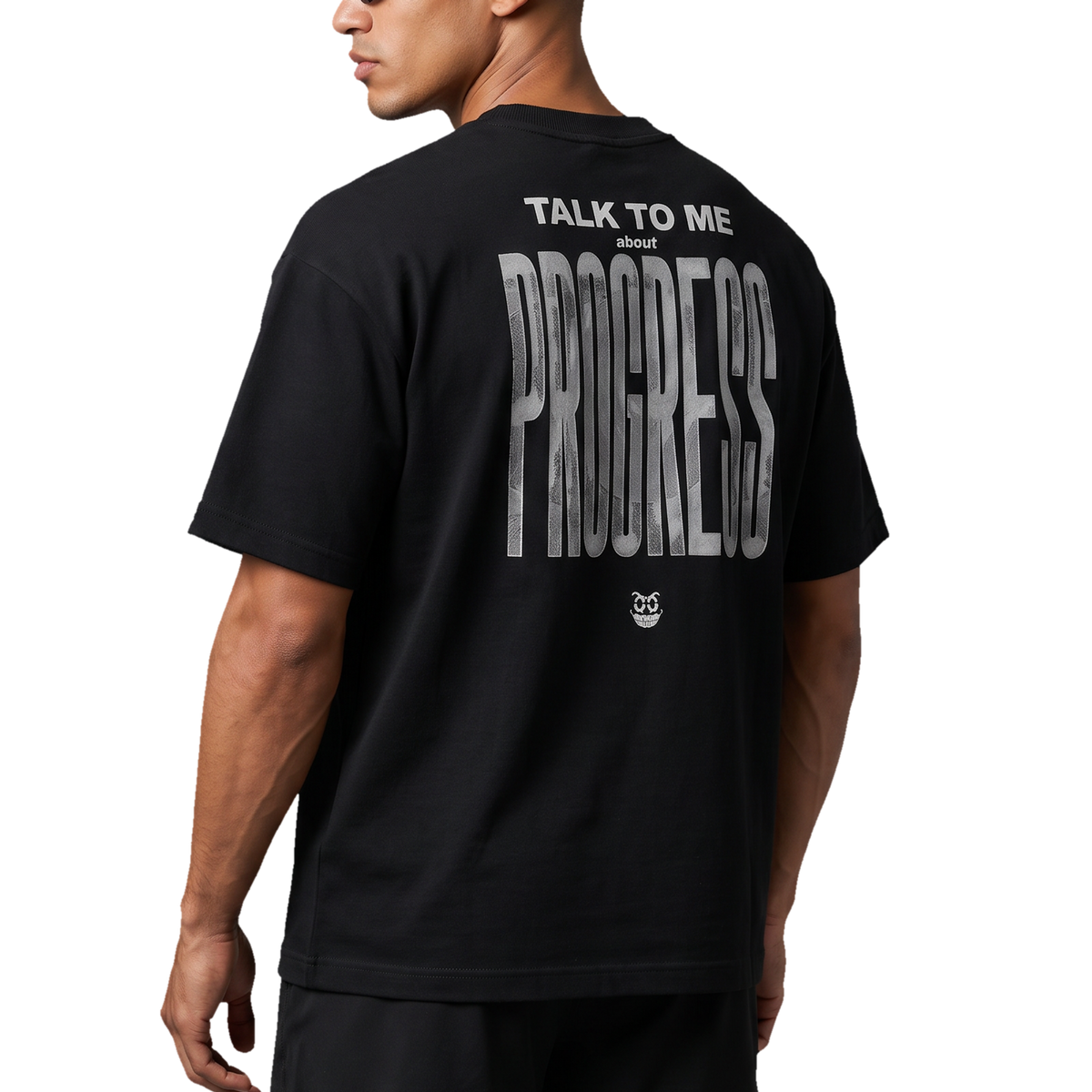 Tee PROGRESS com modelo, foto 3
