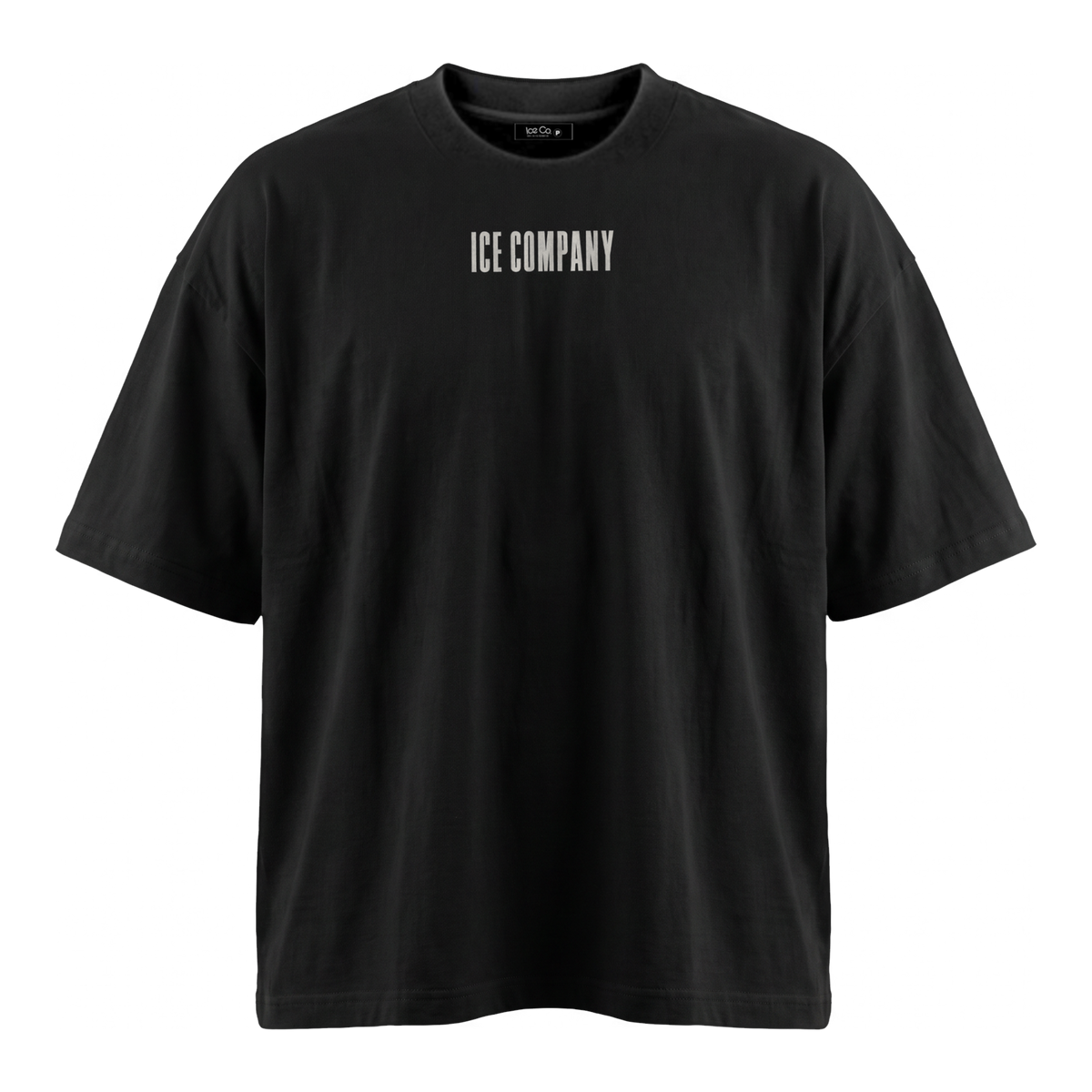 Tee CURRENCY Oversized Preta, frente