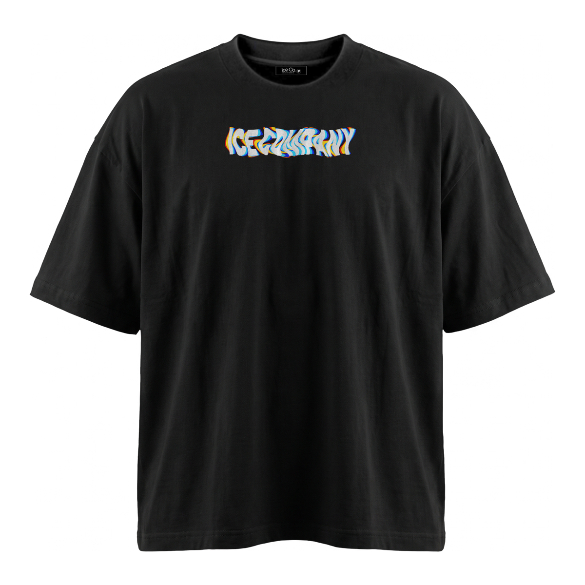 Tee WAVE Oversized Preta, frente