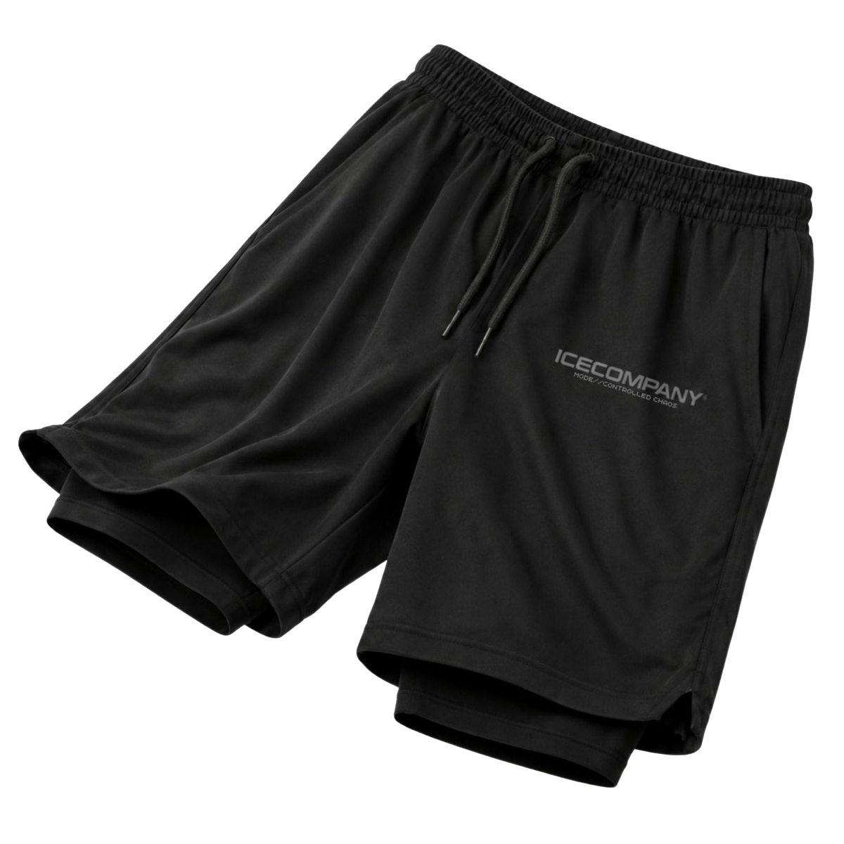 Short Chaos Control 2 em 1 preto