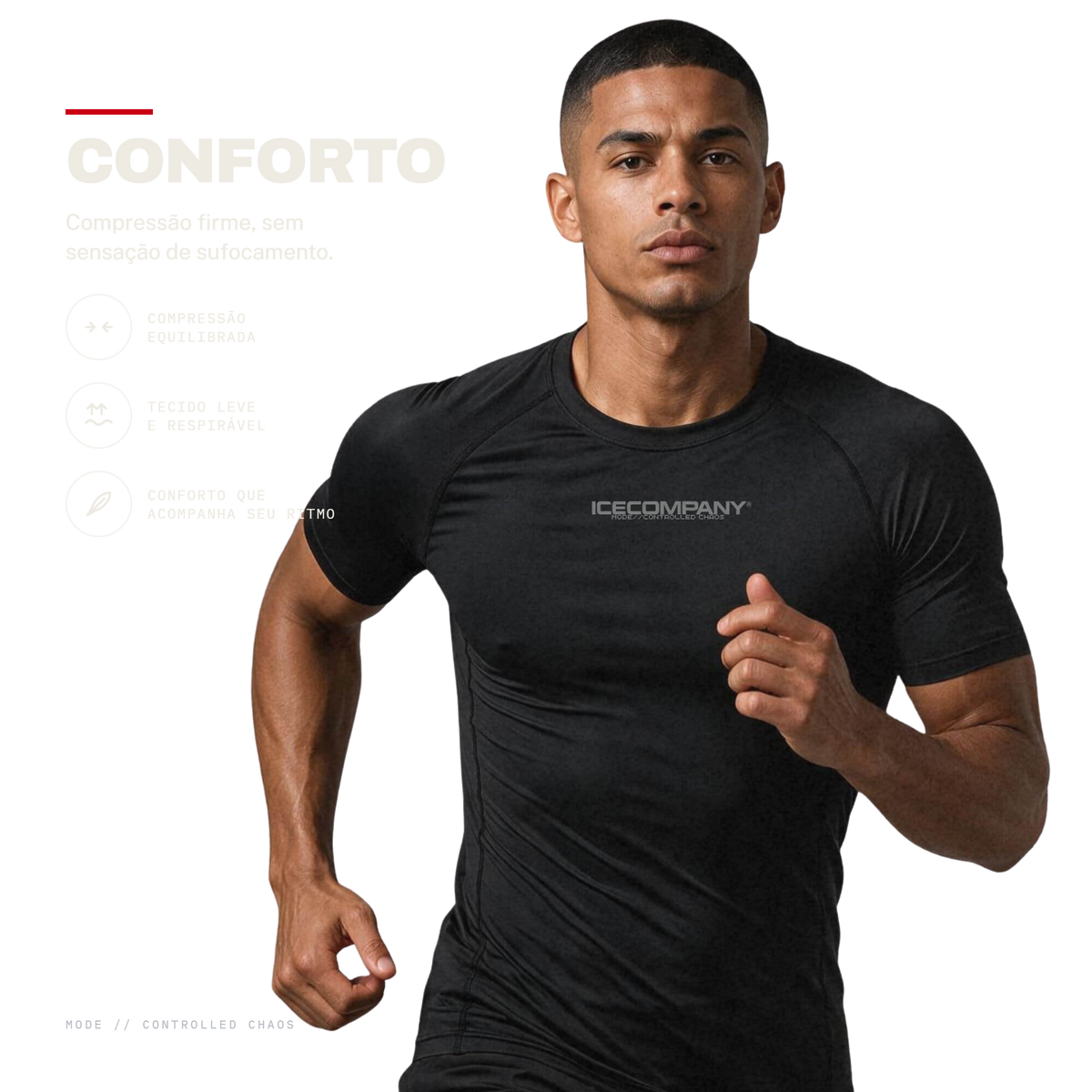 Conforto: compressão firme, sem sensação de sufocamento