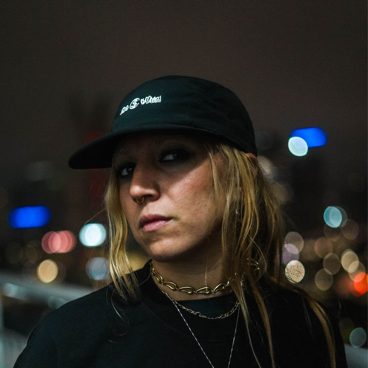 Boné Five Panel "LOGO" - Preto