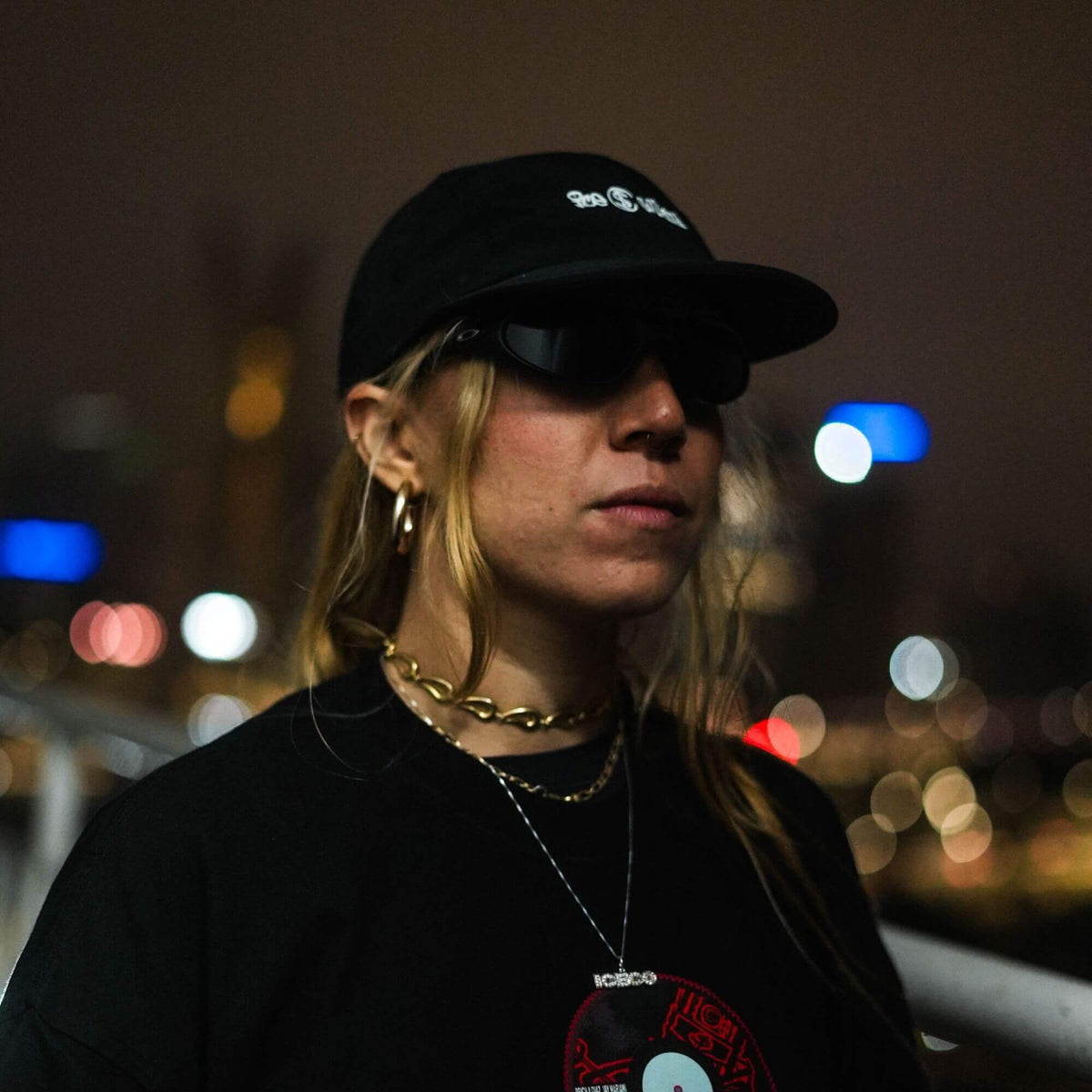 Boné Five Panel "LOGO" - Preto