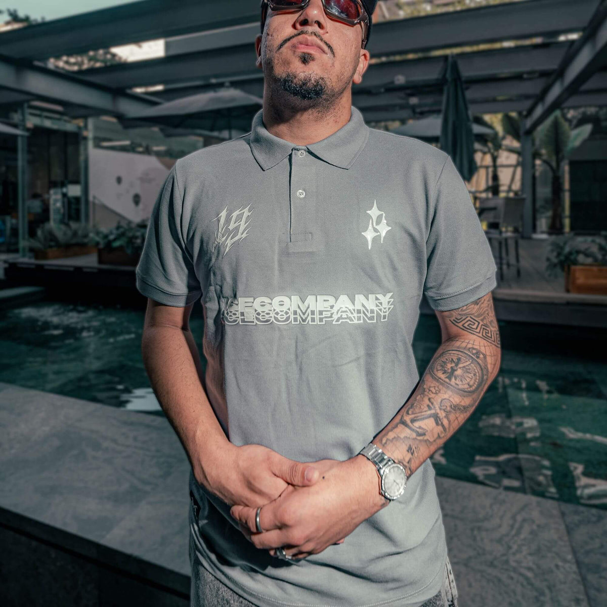 Polo Piquet "FUTURE" - Cinza