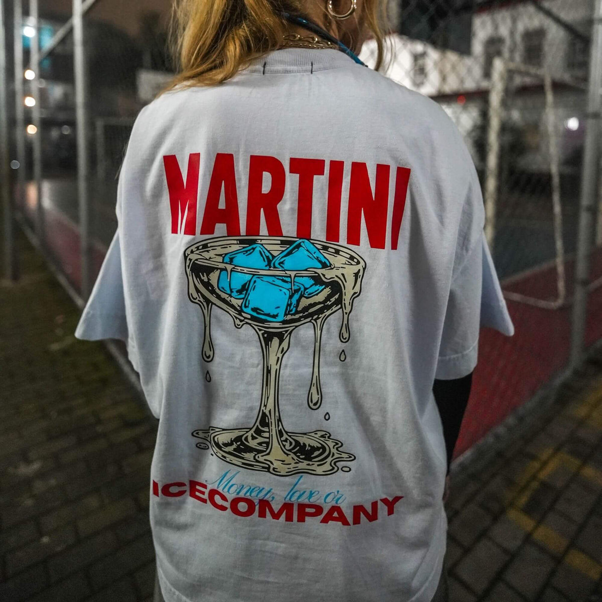 Tee "MARTINI" - Off White (Boxy)